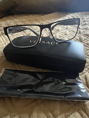Versace black eyeglasses